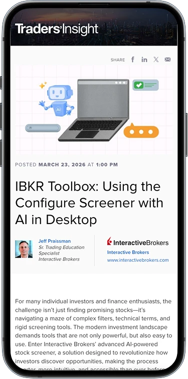 iPhone with IBKR Campus Podcasts